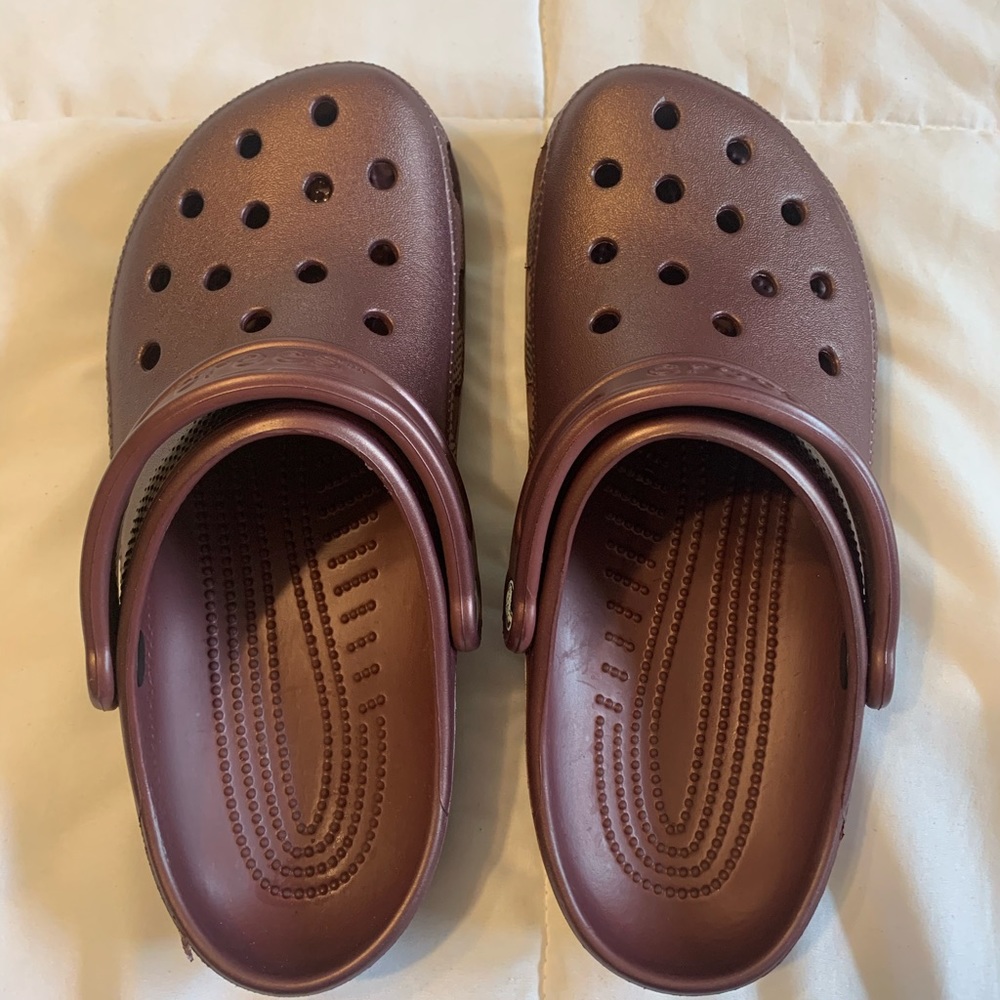 Burgundy CROCS